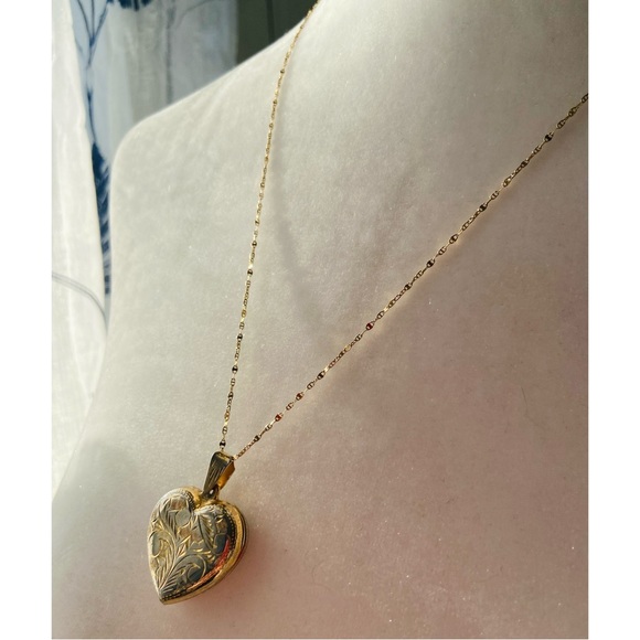 Vintage Heart Shaped 925 Silver Pendant - Picture 4 of 5